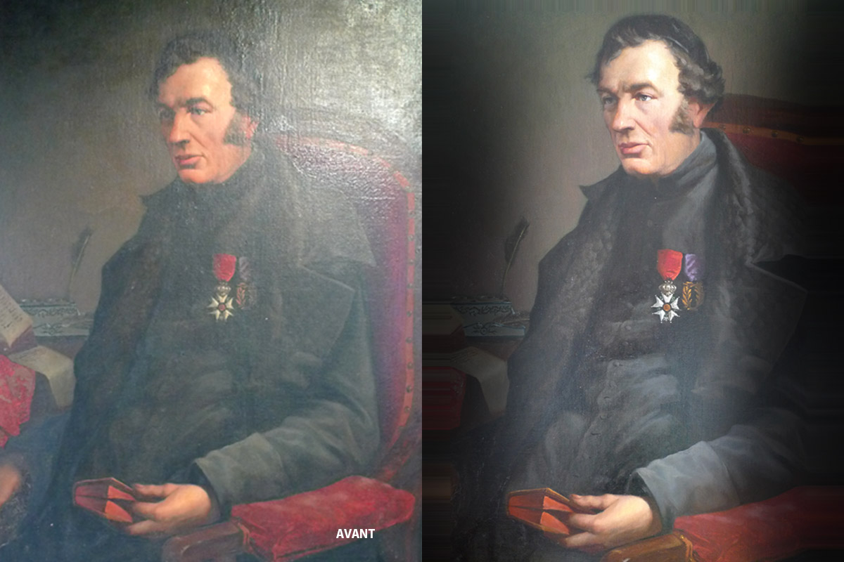 Portrait de l’abbé Clouet, G.VERDIER, 1873, huile sur toile (inv.81.1.96)
