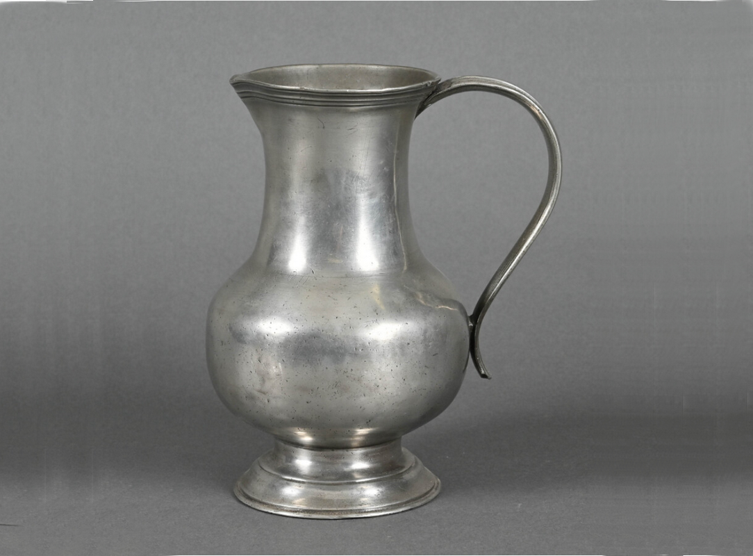 Pot à eau, Verdun, étain, XVIIIe siècle (inv.2020.1.1)